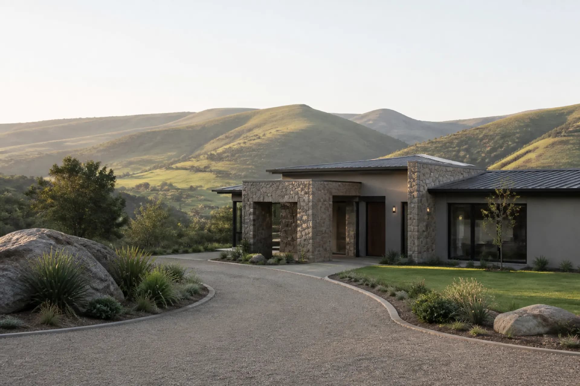 Calm highveld architecture in Eswatini